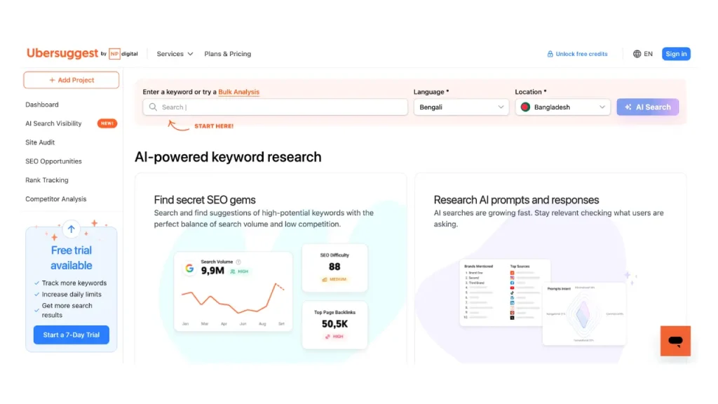 Ubersuggest